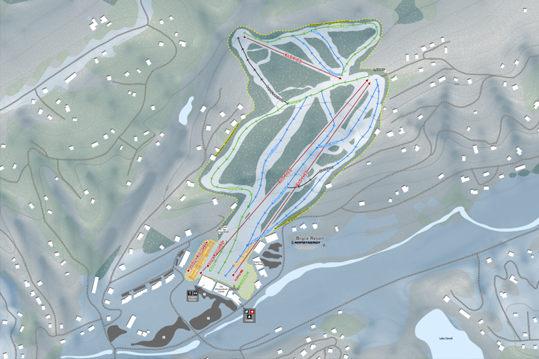 Brymore Map Bryce Resort Map by Mapsynergy | Avenza Maps