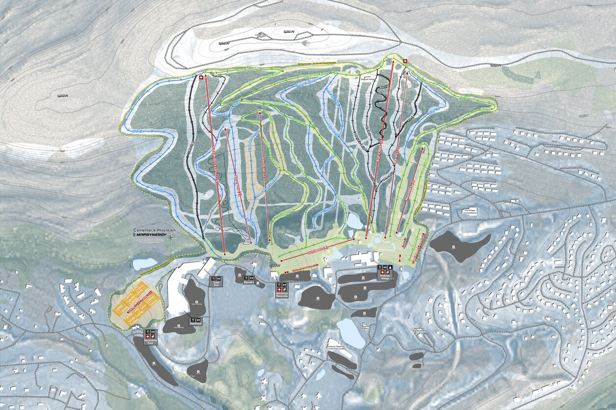 Camelback Mountain Resort Map by Mapsynergy | Avenza Maps
