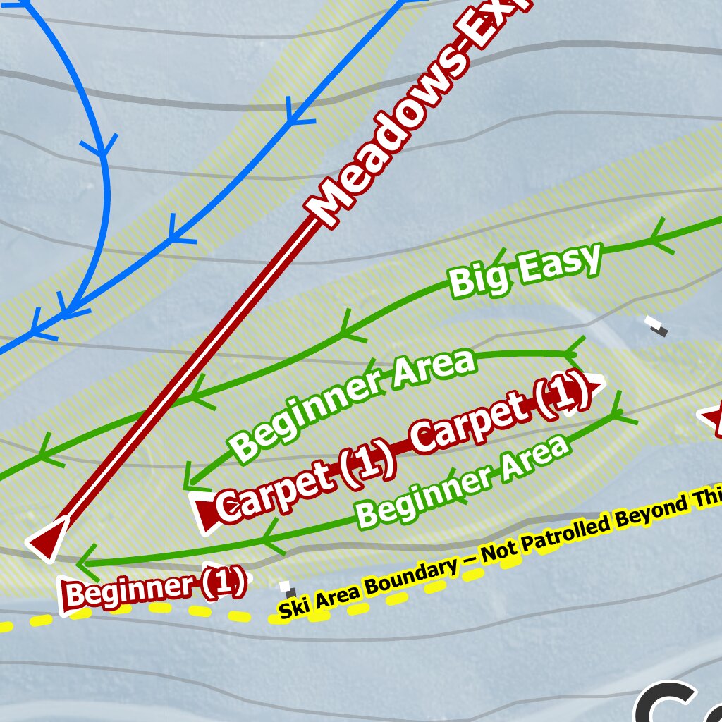 Coronet Peak Resort Map by Mapsynergy | Avenza Maps