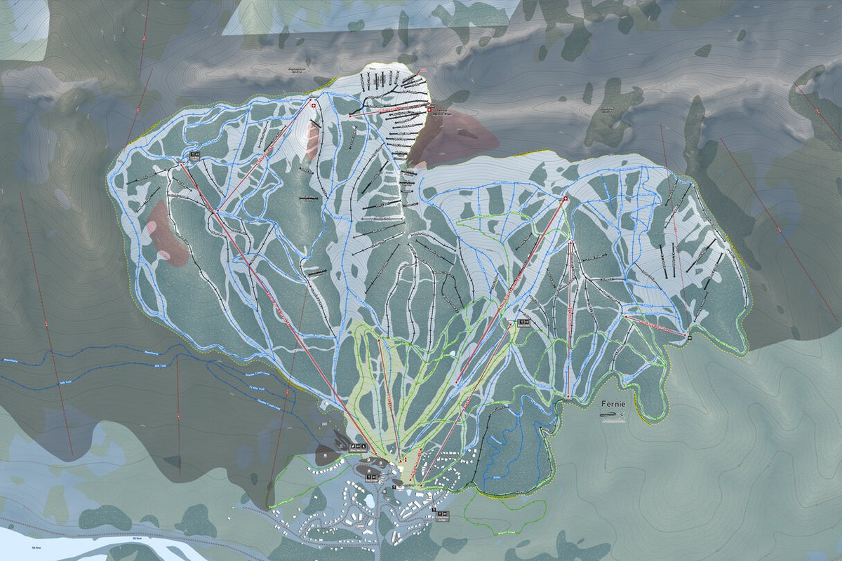 Fernie Resort Map by Mapsynergy | Avenza Maps