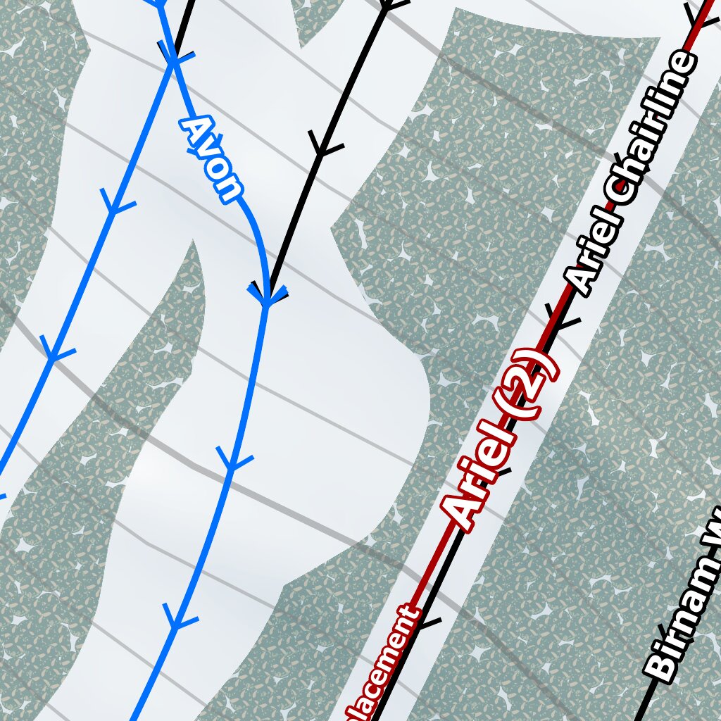 Mt Ashland Resort Map by Mapsynergy - Mapsynergy Mt Ashland Resort Map 1707200 Preview 1 