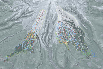 Mapsynergy Mt Hood Ski Resorts digital map