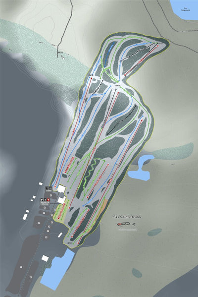 Mapsynergy Ski Saint-Bruno Resort digital map