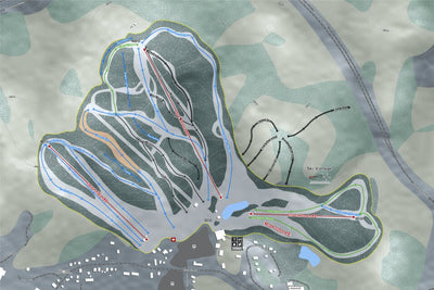 Mapsynergy Ski Vorlage Resort digital map