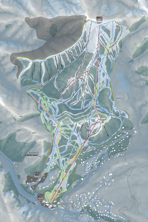 Sundance Resort Map by Mapsynergy | Avenza Maps