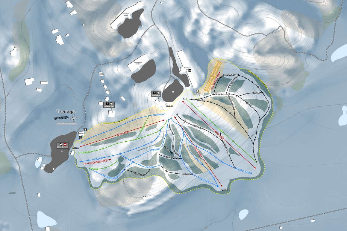 Treetops Resort Map by Mapsynergy | Avenza Maps