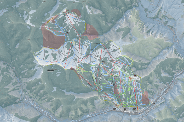 Vail Sd Map Vail Resort Map by Mapsynergy | Avenza Maps
