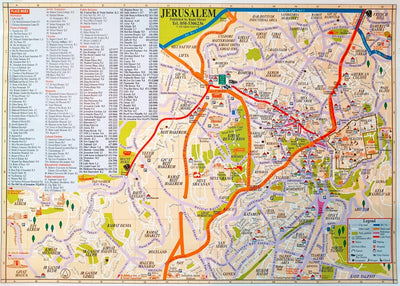 Maptastica Jerusalem - Tourist Map digital map