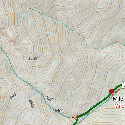 Mario Caceres TST - Map 13 of 14:: Shutgun Creek to Little Whitney Meadow (Miles 216 - 232) digital map