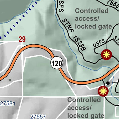 Mariposa County Mariposa Road Atlas Grid Page #009 digital map
