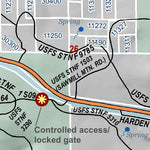 Mariposa County Mariposa Road Atlas Grid Page #010 digital map