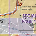 Mariposa County Mariposa Road Atlas Grid Page #043 digital map