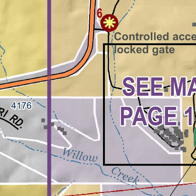 Mariposa County Mariposa Road Atlas Grid Page #043 digital map