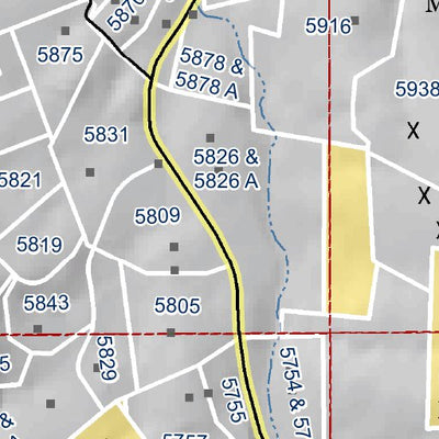 Mariposa County Mariposa Road Atlas Grid Page #081 digital map
