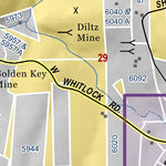 Mariposa County Mariposa Road Atlas Grid Page #081 digital map