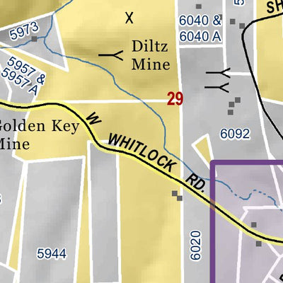 Mariposa County Mariposa Road Atlas Grid Page #081 digital map