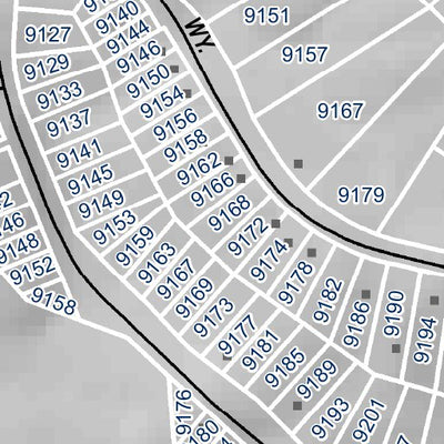 Mariposa County Mariposa Road Atlas Grid Page #190 digital map