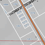 Mariposa County Mariposa Road Atlas Grid Page #201 digital map