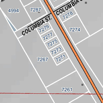 Mariposa County Mariposa Road Atlas Grid Page #201 digital map