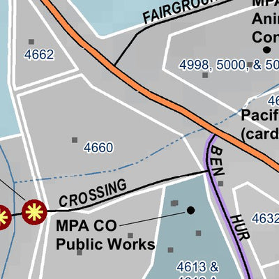 Mariposa County Mariposa Road Atlas Grid Page #224 digital map