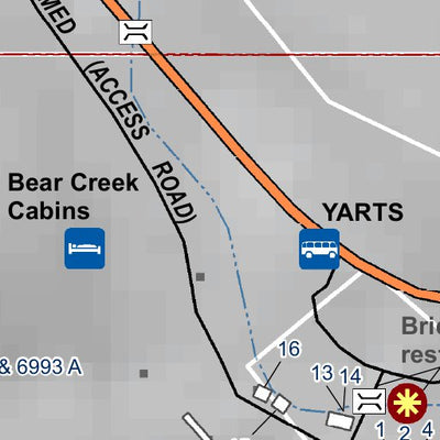 Mariposa County Mariposa Road Atlas Grid Page #228 digital map