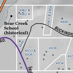 Mariposa County Mariposa Road Atlas Grid Page #235 digital map