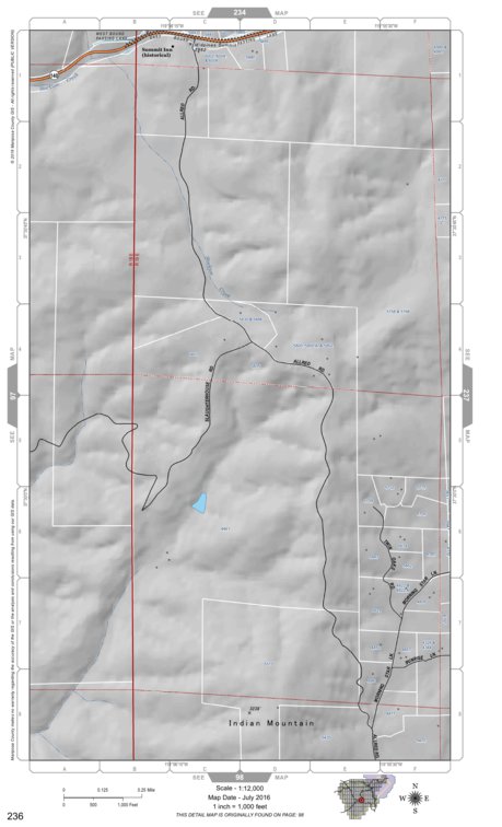 Mariposa Road Atlas Grid Page #236 Map by Mariposa County | Avenza Maps