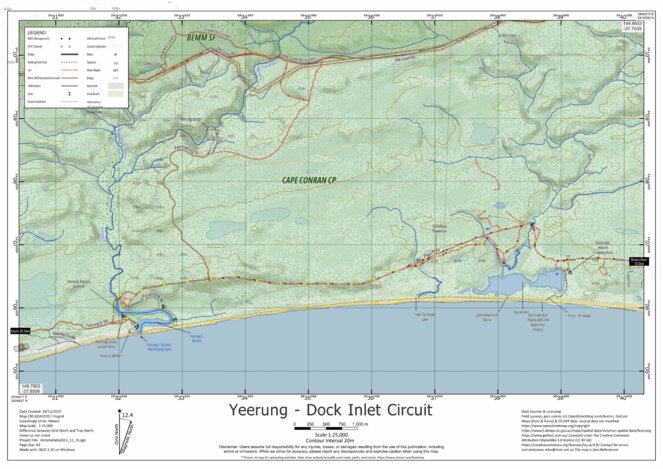 Dock Inlet - Cape Conran Victoria Map by Martin Norris | Avenza Maps