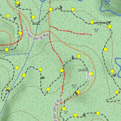 Martin Norris FedWalks 2023 Walk 6 Lerderderg River Circuit via Crown Dam digital map