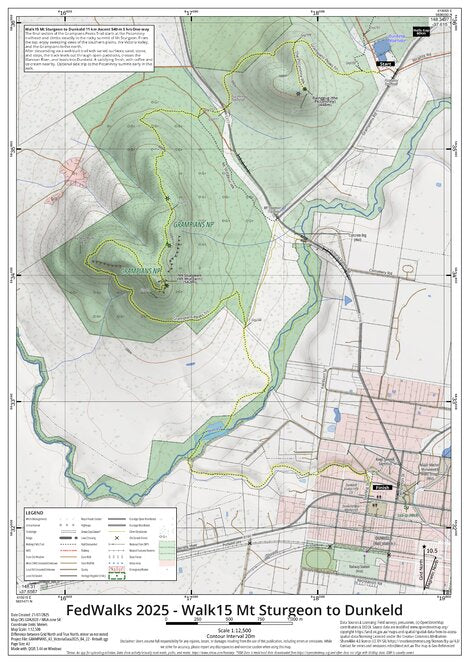 Fedwalks 2025 - Walk15 Mt Sturgeon to Dunkeld Preview 1