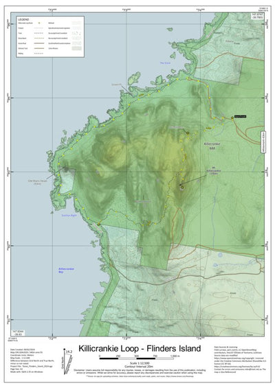 Martin Norris Killicrankie Loop - Flinders Island digital map