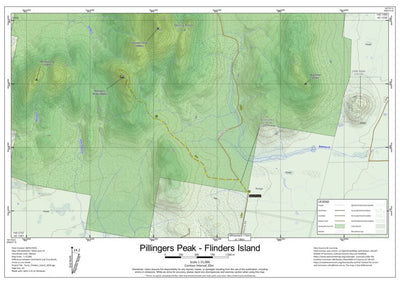 Martin Norris Pillingers Peak - Flinders Island digital map