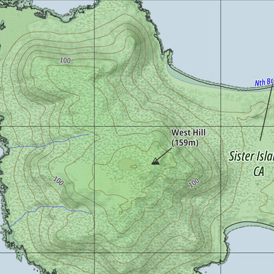 Martin Norris SISTER-5760 Tasmania Topographic Map 1:25000 digital map