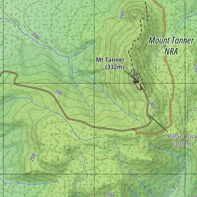 Martin Norris TANNER-5658 Tasmania Topographic Map 1:25000 digital map