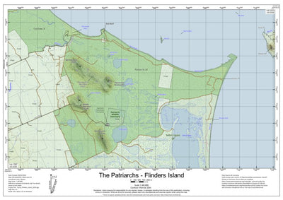 Martin Norris The Patriarchs Conservation Area Flinders Island digital map