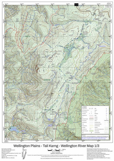 Wellington Plains Tali Karng Thru Walk Map 1/3 Preview 1