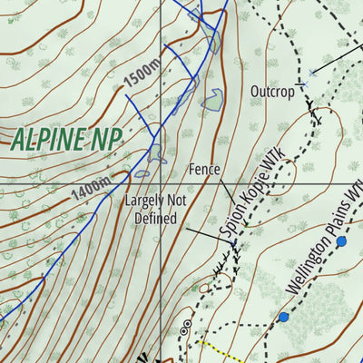 Wellington Plains Tali Karng Thru Walk Map 1/3 Preview 2