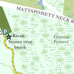 Mattapoisett Land Trust Brandt Island Cove District Trail Map digital map