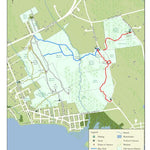 Mattapoisett Land Trust Old Aucoot District Trail Map digital map