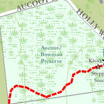 Mattapoisett Land Trust Old Aucoot District Trail Map digital map
