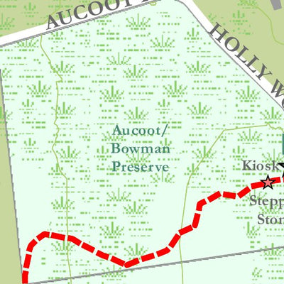 Mattapoisett Land Trust Old Aucoot District Trail Map digital map
