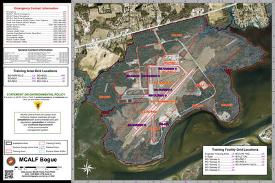 MCALF Bogue Map by MCAS Cherry Point | Avenza Maps