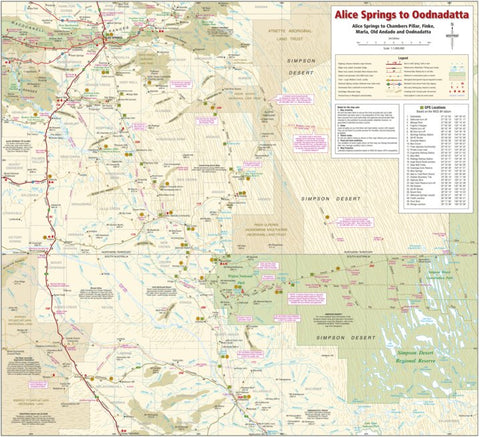 Meridian Maps Alice Springs to Oodnadatta digital map