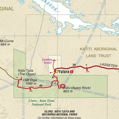 Meridian Maps Alice Springs to Uluru - 6th Ed digital map