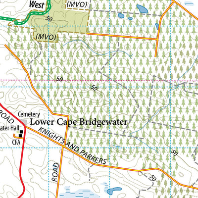 Meridian Maps Great South West Walk Map Portland-Cobboboonee NP 4th Edition digital map