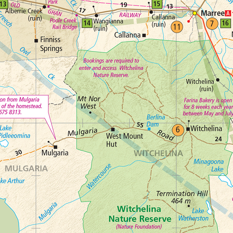 Oodnadatta Track 9th Edition Map by Meridian Maps | Avenza Maps