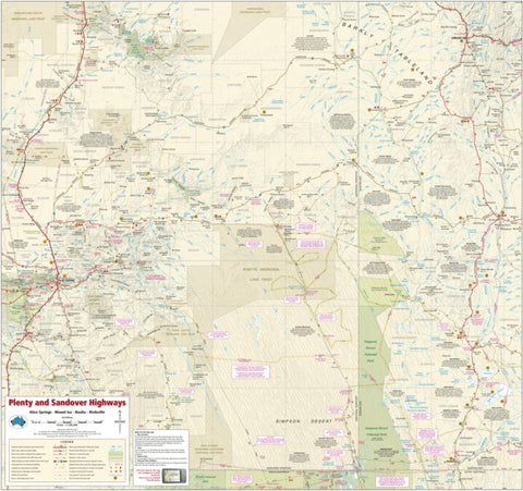 Meridian Maps Plenty & Sandover Hwys digital map