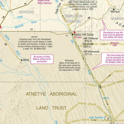 Meridian Maps Plenty & Sandover Hwys digital map