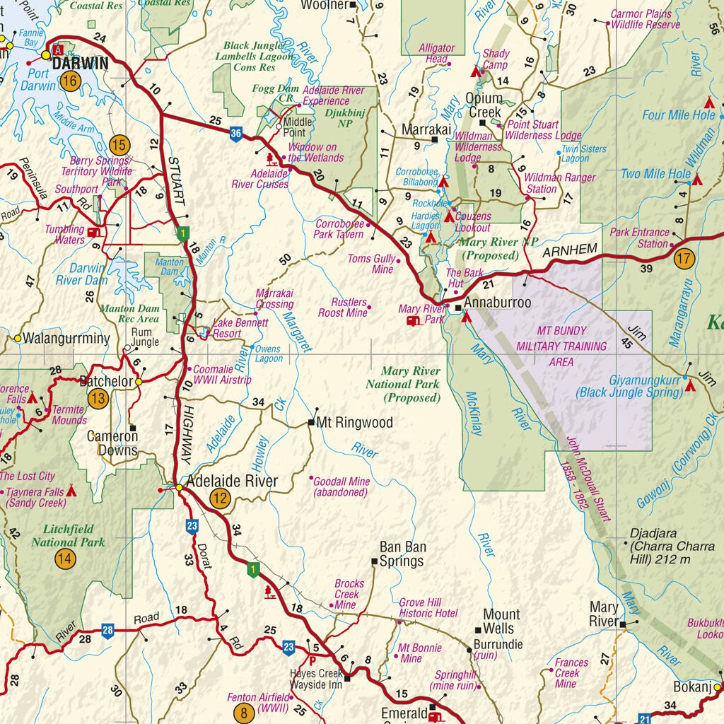 The Top End, Australia Map by Meridian Maps | Avenza Maps