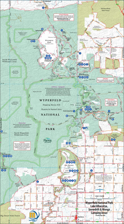 Meridian Maps Victoria's Deserts - Wyperfield Central digital map